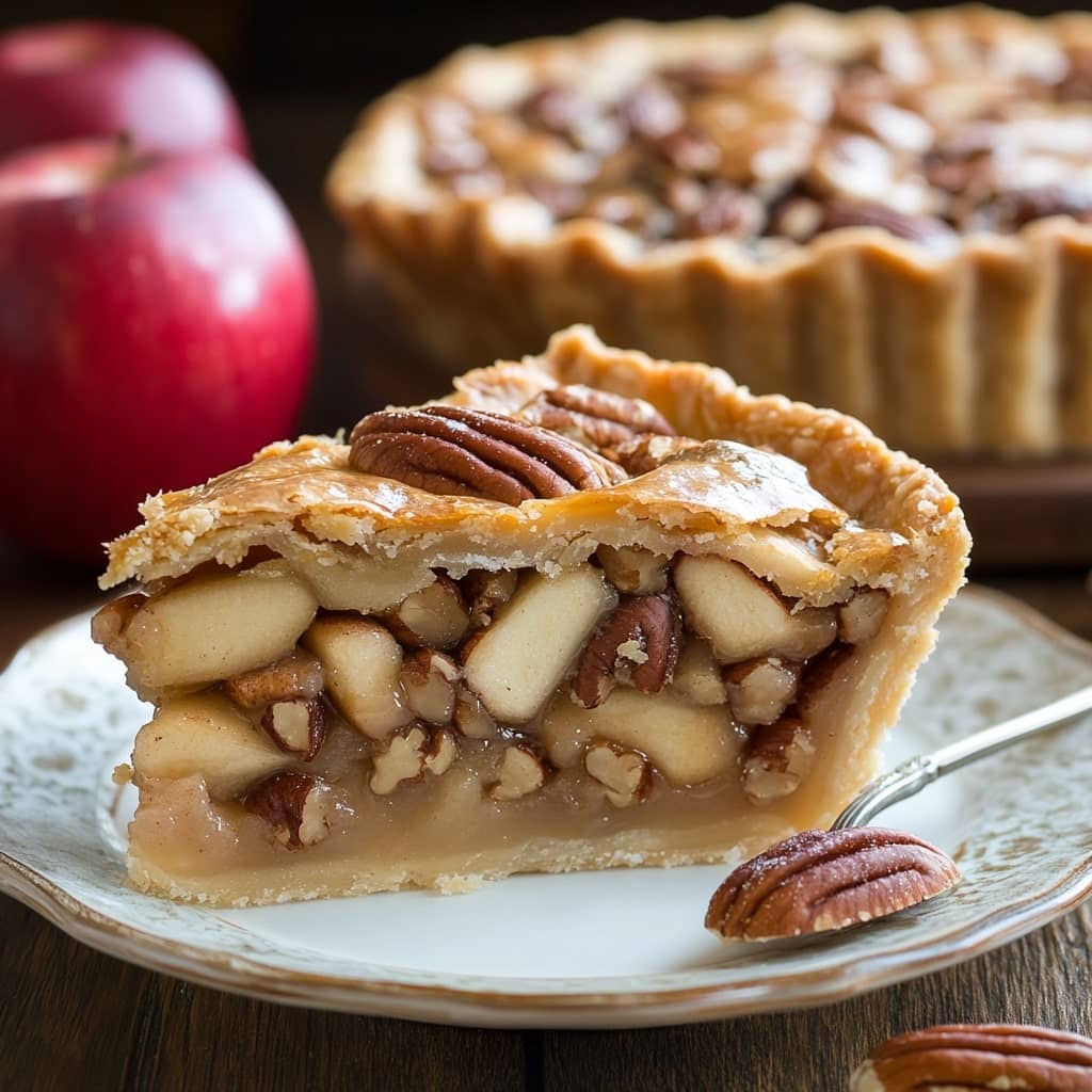 Apple pecan pie