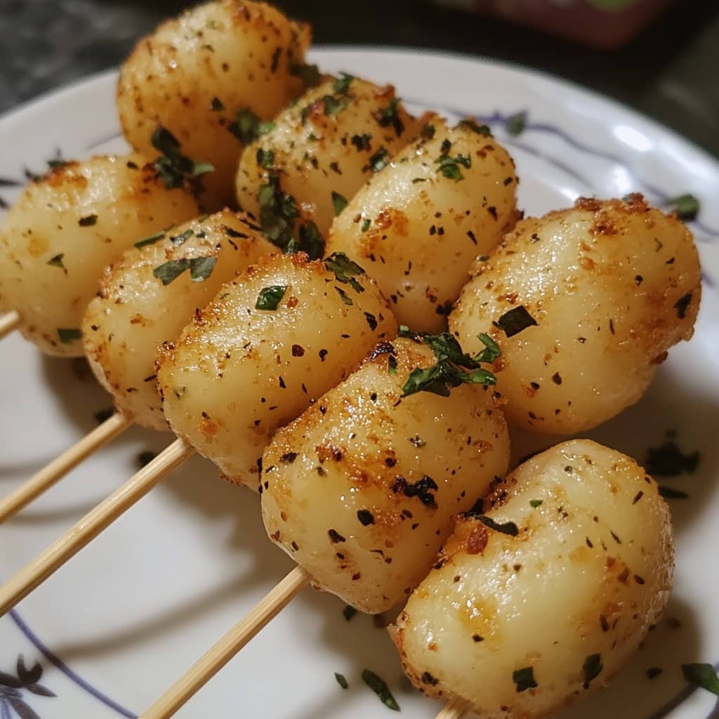 Garlic Potato Pops