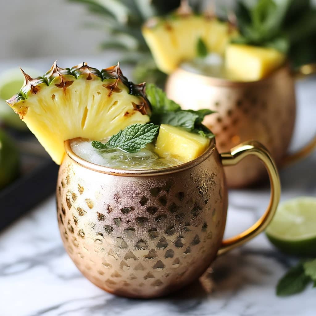 Pineapple Moscow Mule MOCKTAIL