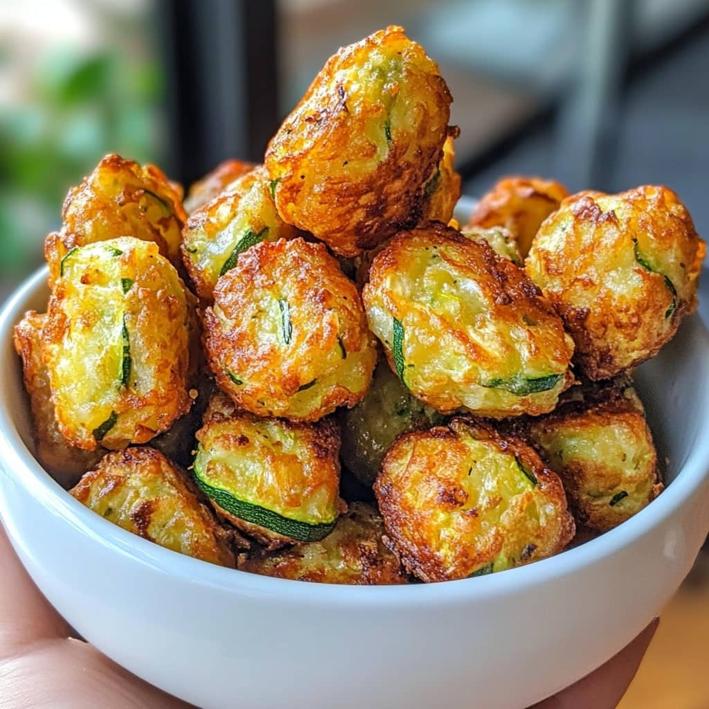 Air Fryer Zucchini Cheddar Tots