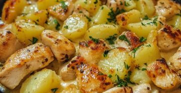 Cheesy Chicken and potatoes