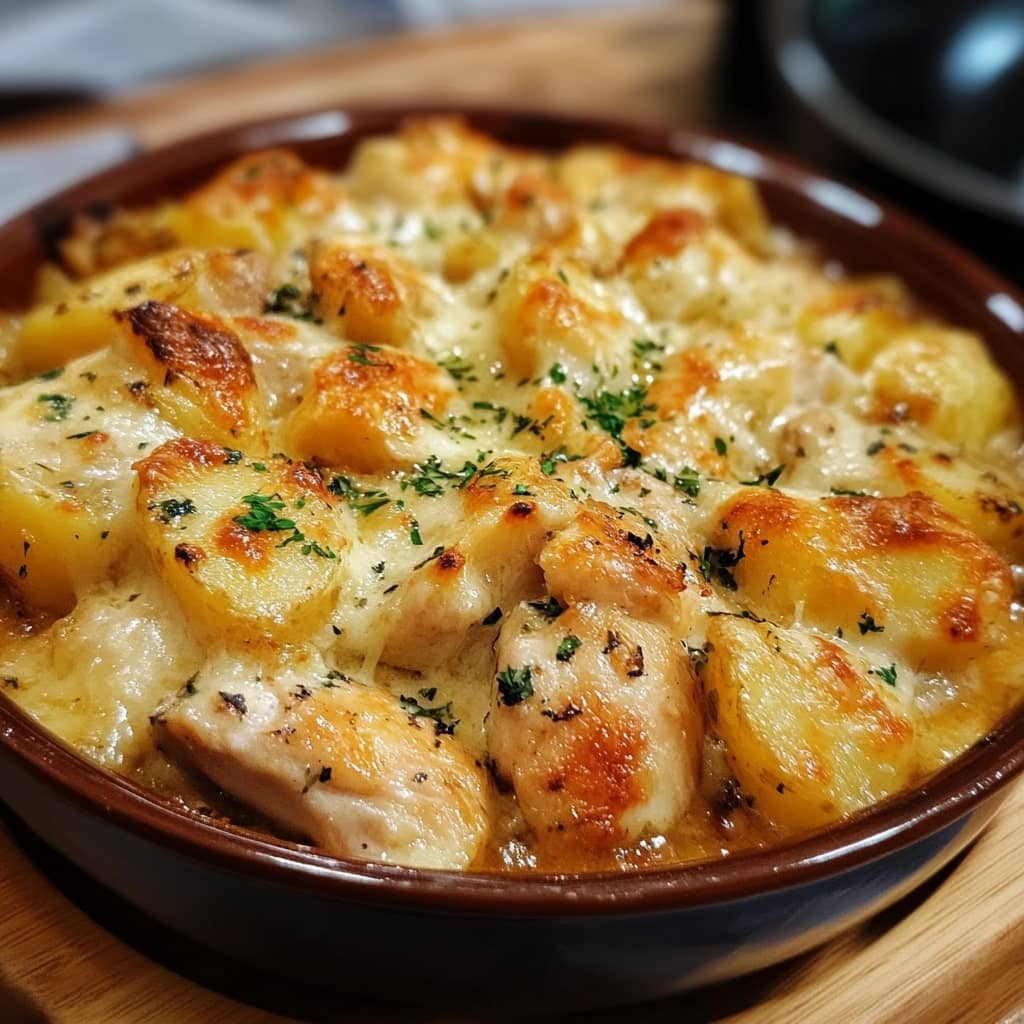 Cheesy Chicken and potatoes