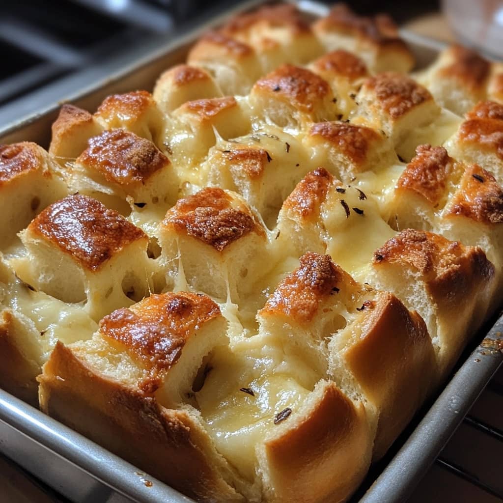 Cheesy Pull-Apart Garlic Bread