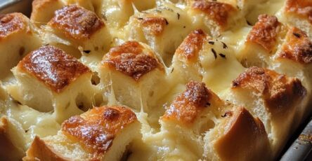 Cheesy Pull-Apart Garlic Bread