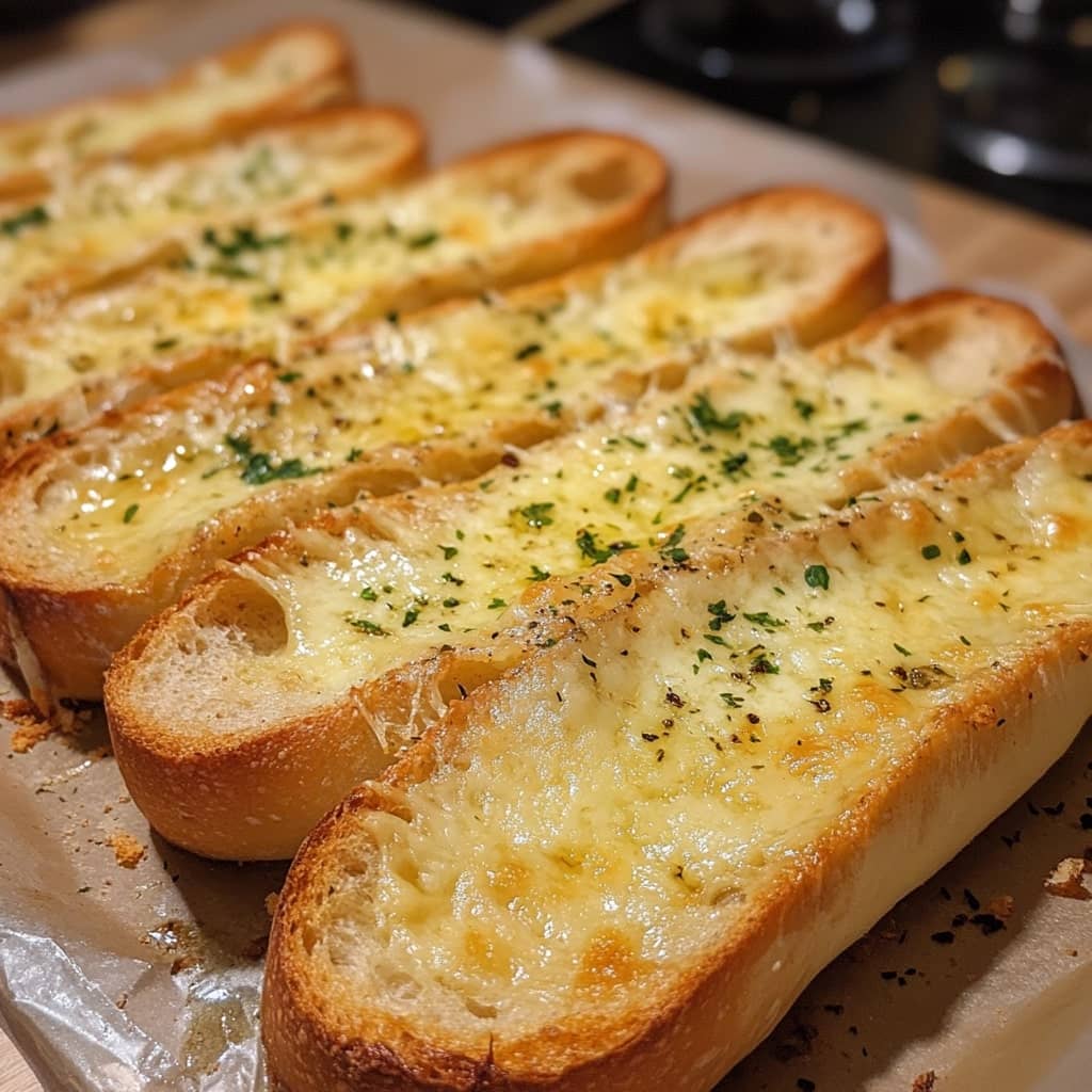 Cheesy garlic bread