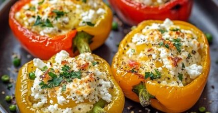 Stuffed peppers with feta