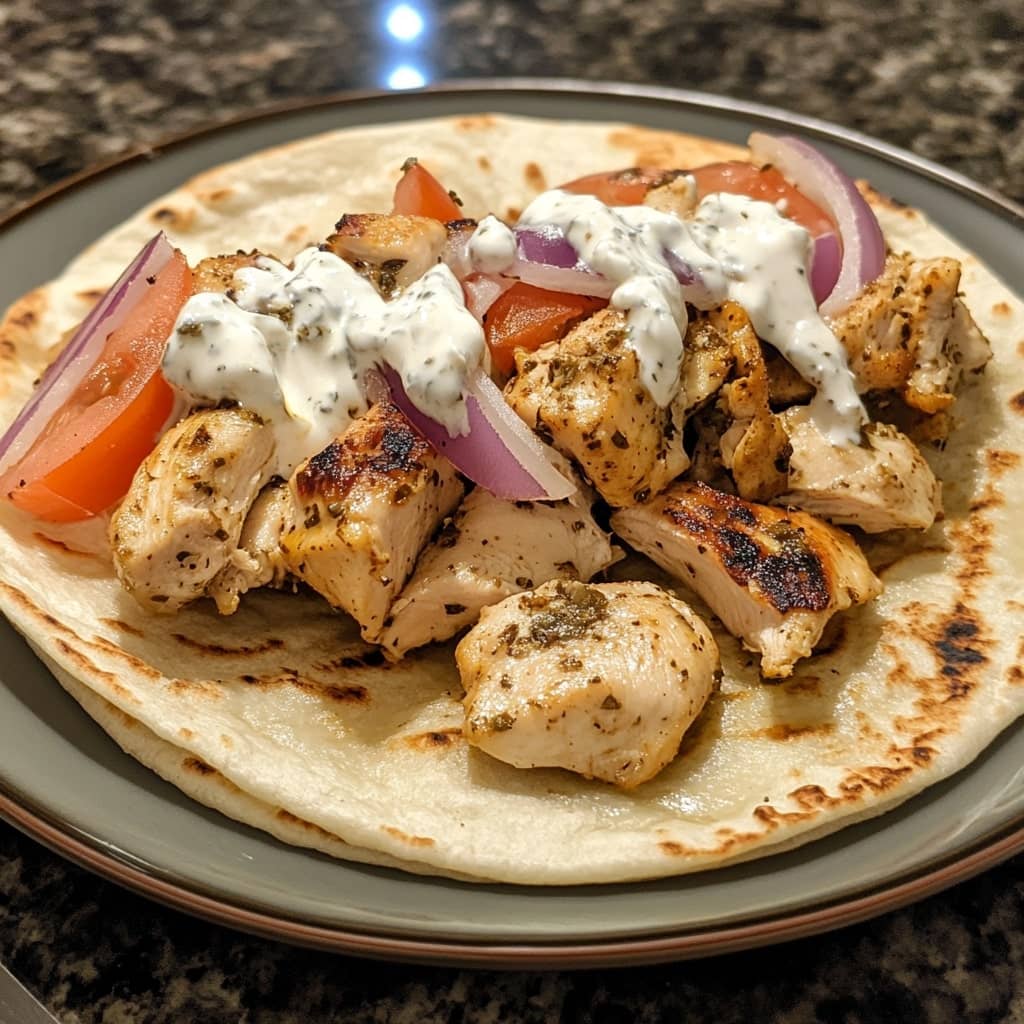 Authentic Greek Chicken Gyros Recipe