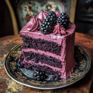 Blackberry Velvet Gothic Cake