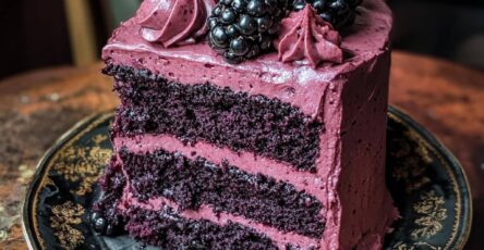 Blackberry Velvet Gothic Cake
