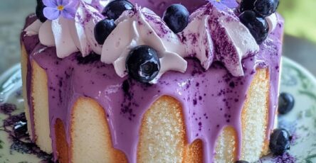 Blueberry Chiffon Cake