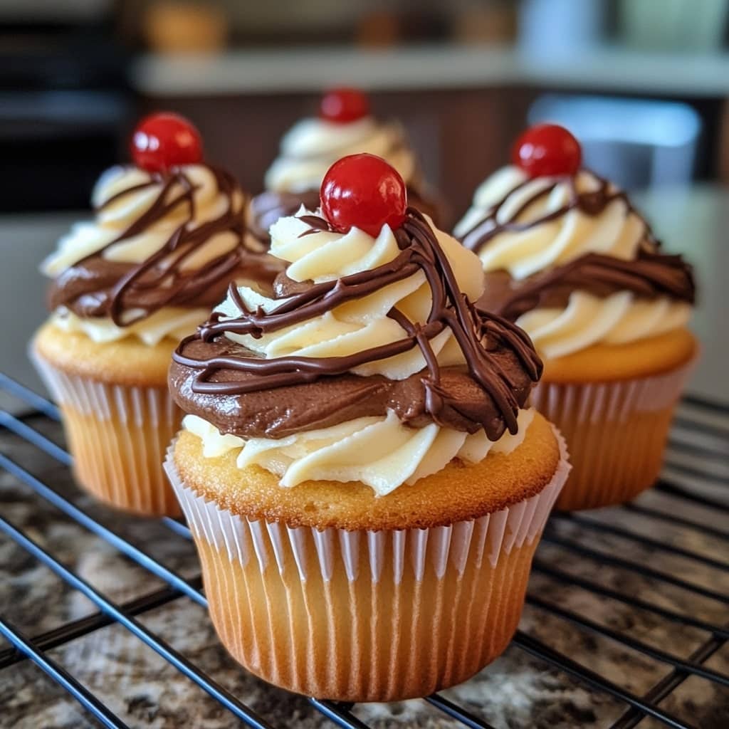 Boston Cream Pie Cupcakes
