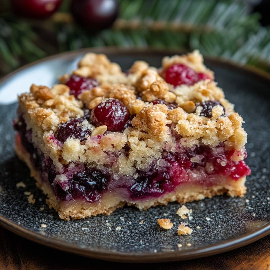 Cranberry Crumble Bars Recipe