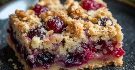 Cranberry Crumble Bars