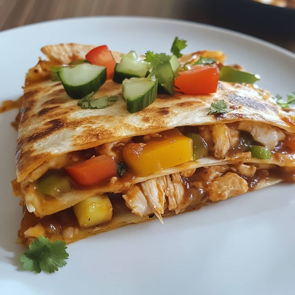 Easy BBQ Chicken Quesadillas