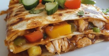 Easy BBQ Chicken Quesadillas