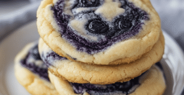Easy Blueberry Cheesecake Swirl Cookie Recipe