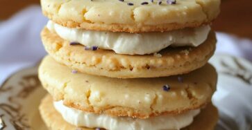 Lemon Lavender Sandwich Cookies Recipe