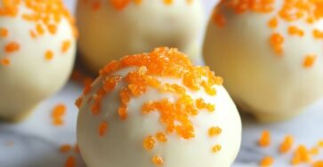 No Bake Orange Creamsicle Truffles