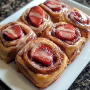 Strawberry Cinnamon Rolls