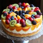 Summer Fruit Sangria Cake Recipe