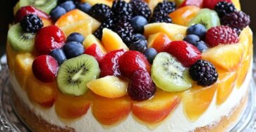 Summer Fruit Sangria Cake Recipe