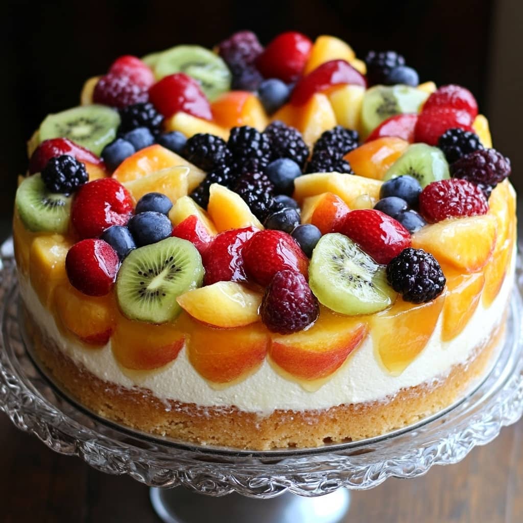 Summer Fruit Sangria Cake Recipe