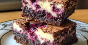 Blackberry Cheesecake Brownies
