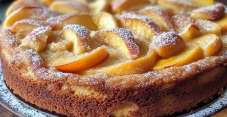 Brown Sugar Peach Cak