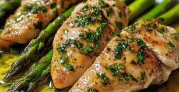 Caesar Chicken with Asparagus