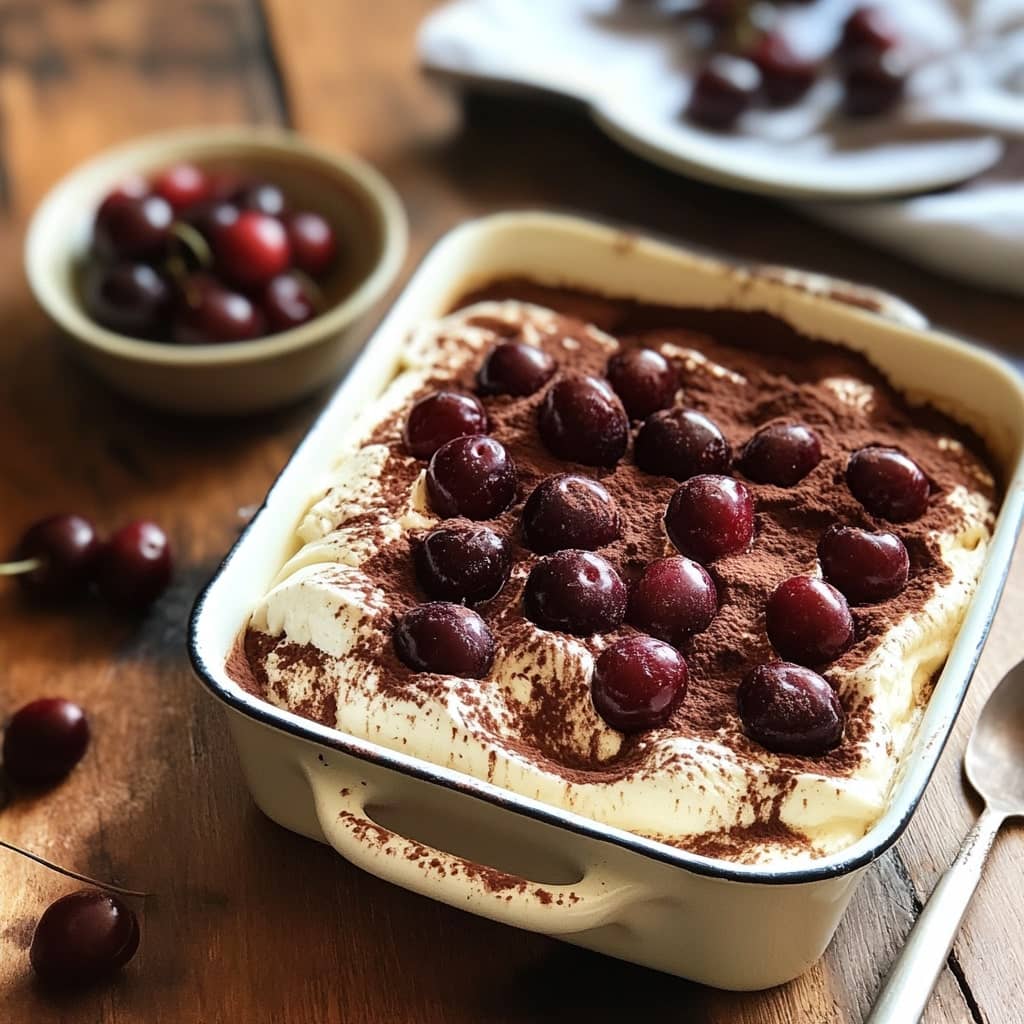 Cherry Amaretto Tiramisu