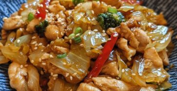 Chinese Chicken Cabbage Stir-Fry