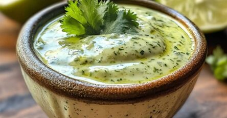 Creamy Garlic Lime Cilantro Sauce