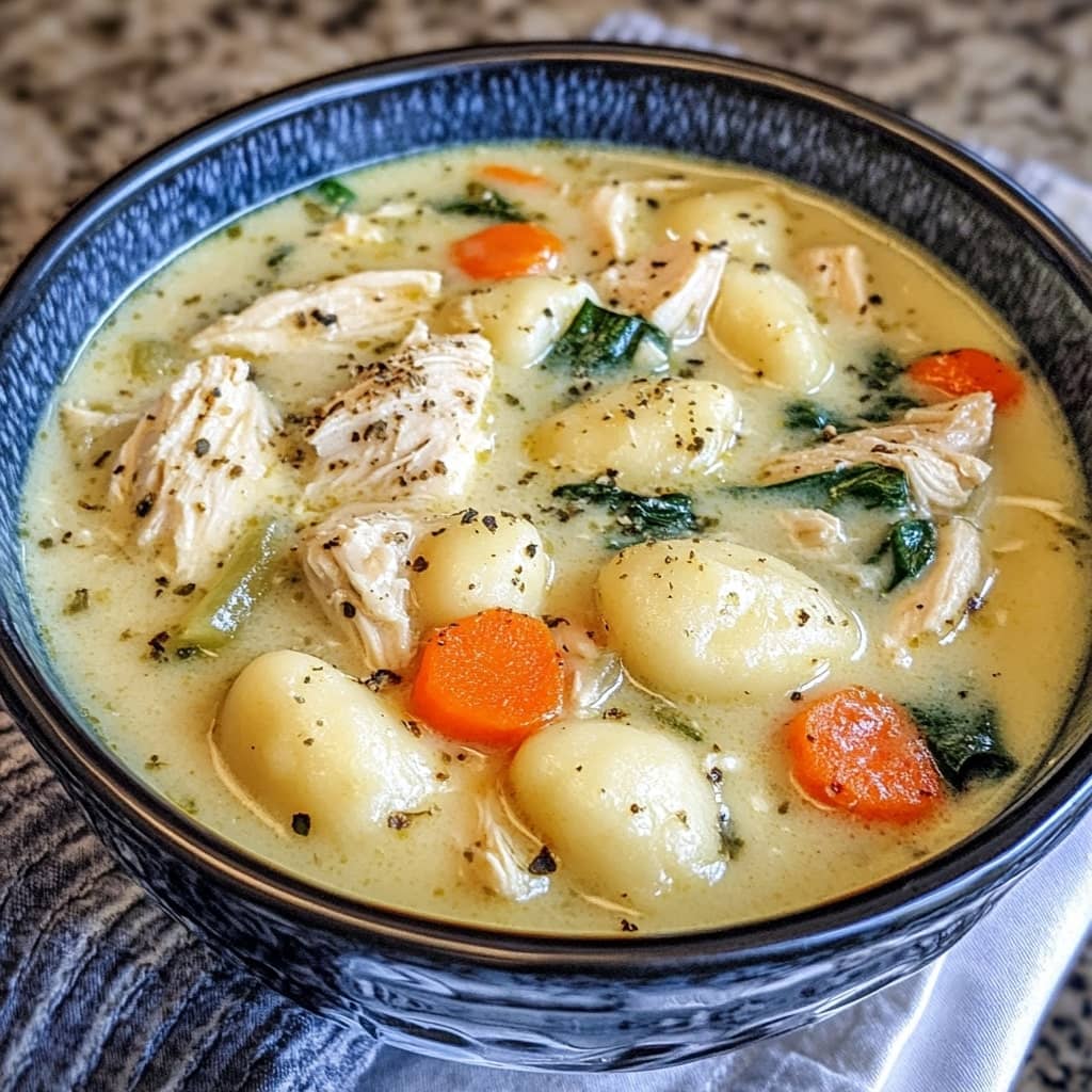 Crockpot Chicken Gnocchi Soup