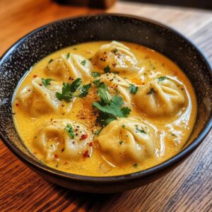 Delicious Curry Dumpling Soup