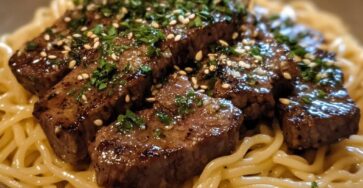 Garlic Butter Steak Lightning Noodles