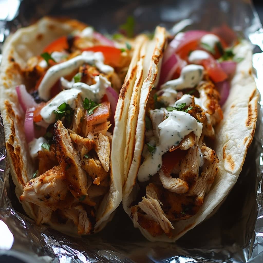 Greek Chicken Gyros