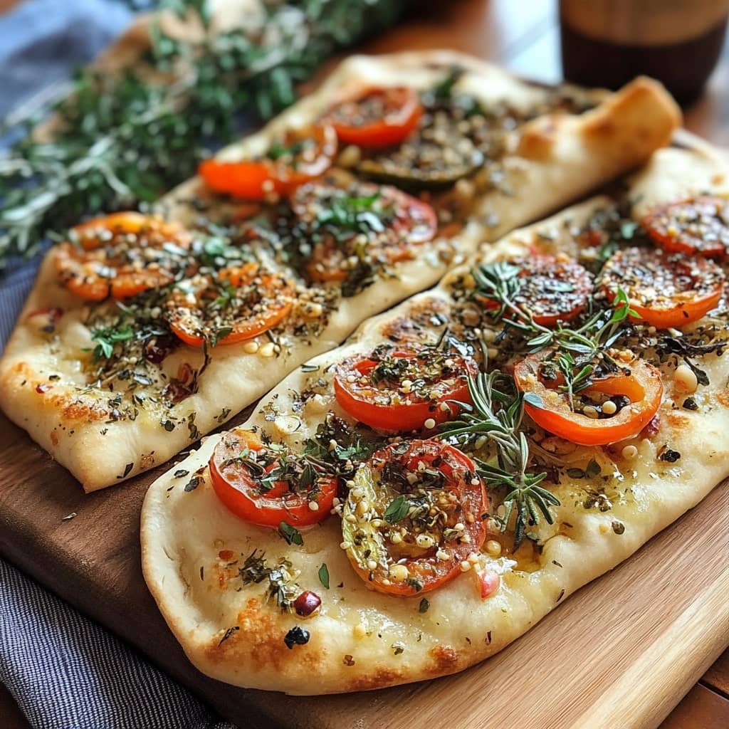 Homemade Mediterranean Flatbread