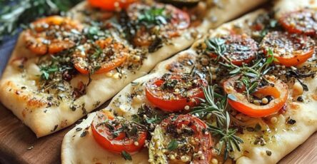 Homemade Mediterranean Flatbread