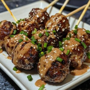 ChatGPT said: Korean BBQ Meatballs with Spicy Mayo Dip