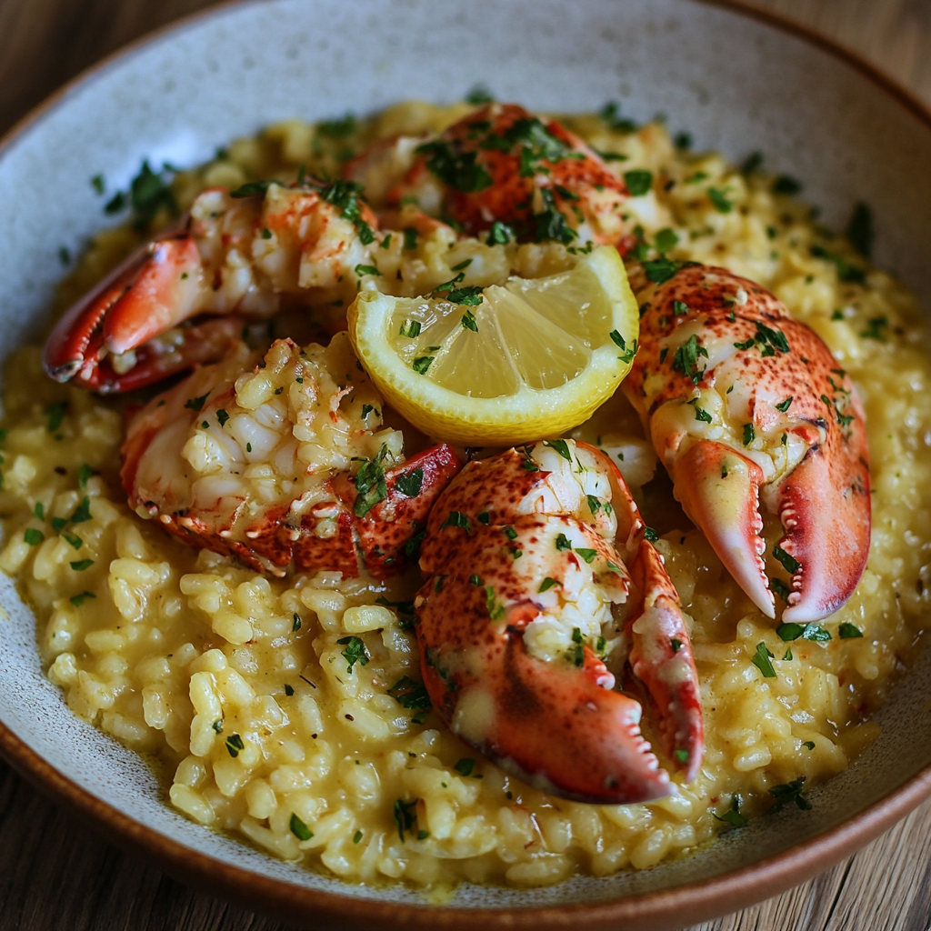 Lemon Butter Lobster Risotto
