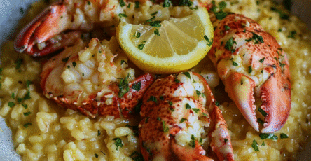 Lemon Butter Lobster Risotto