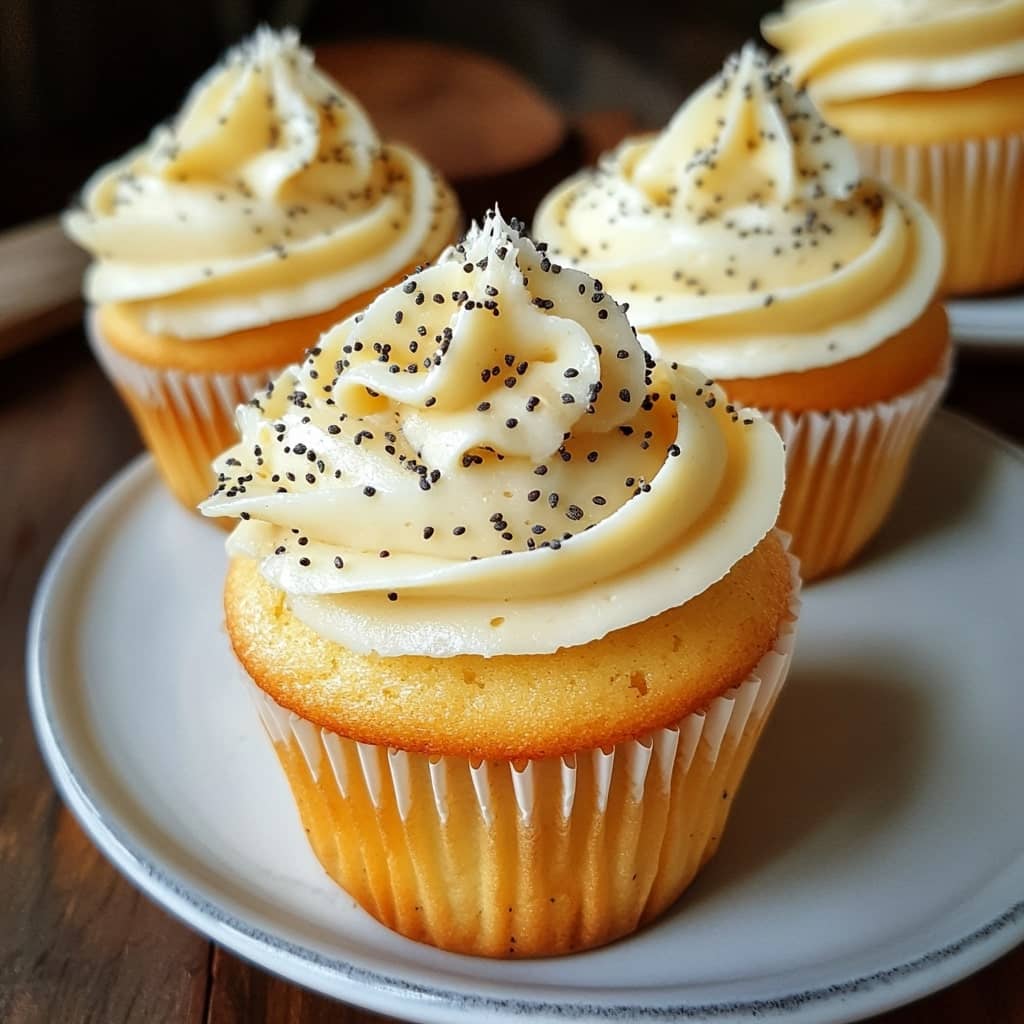 Lemon Poppy Seed Cupcakes