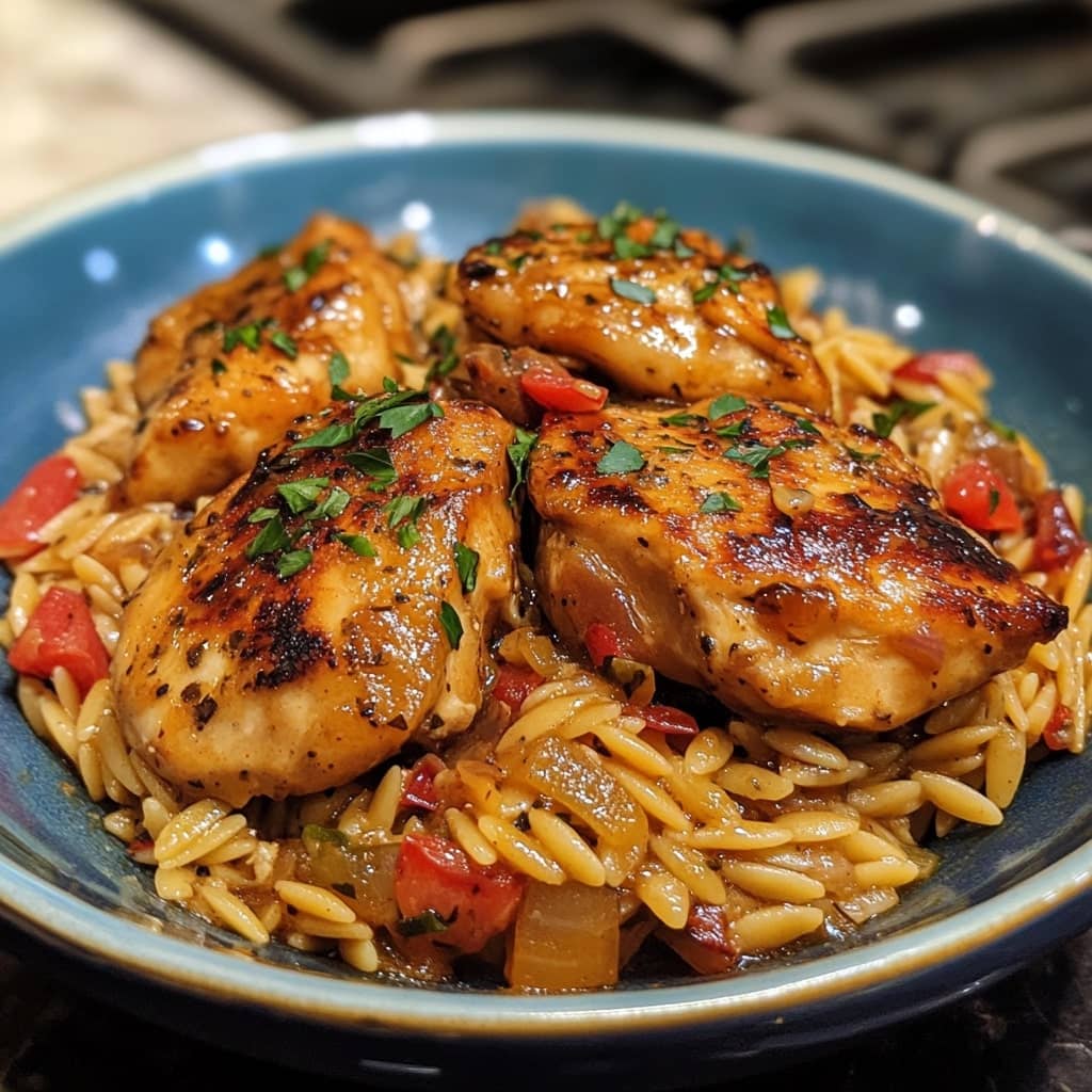 Marsala Chicken Orzo