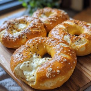 Mozzarella Stuffed Soft Pretzels