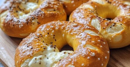 Mozzarella Stuffed Soft Pretzels