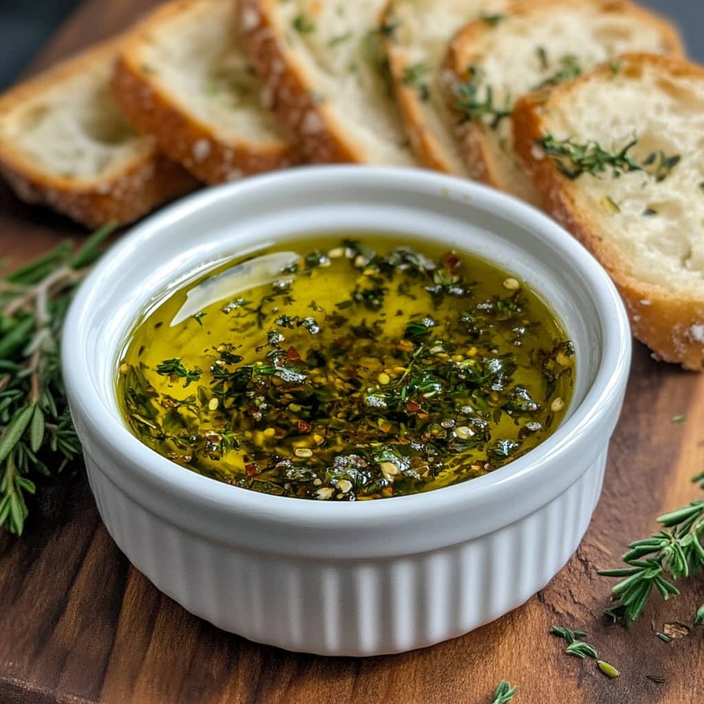 Olive Oil Bread Dip | Bread dipping oil