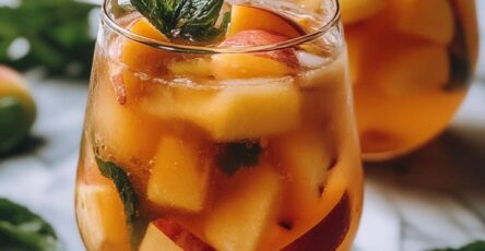 Refreshing Peach Sangria