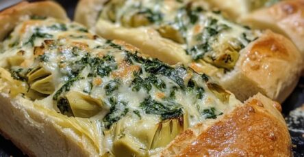 Spinach and Artichoke Stuffed Bread