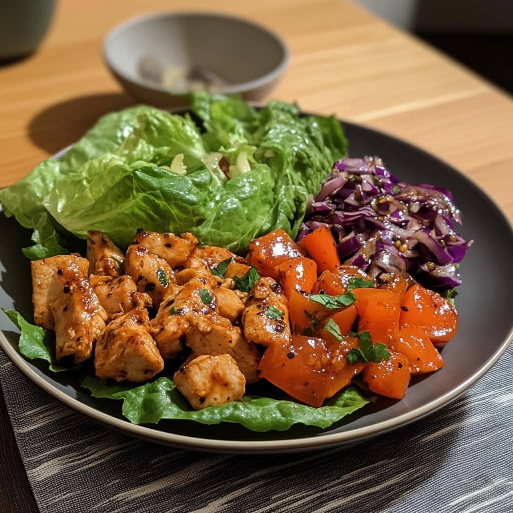 Thai Chicken Lettuce Wraps