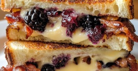Delicious Blackberry Bacon Grilled Cheese